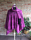 Poncho Cover-Up with matching sash made with taffeta fabric